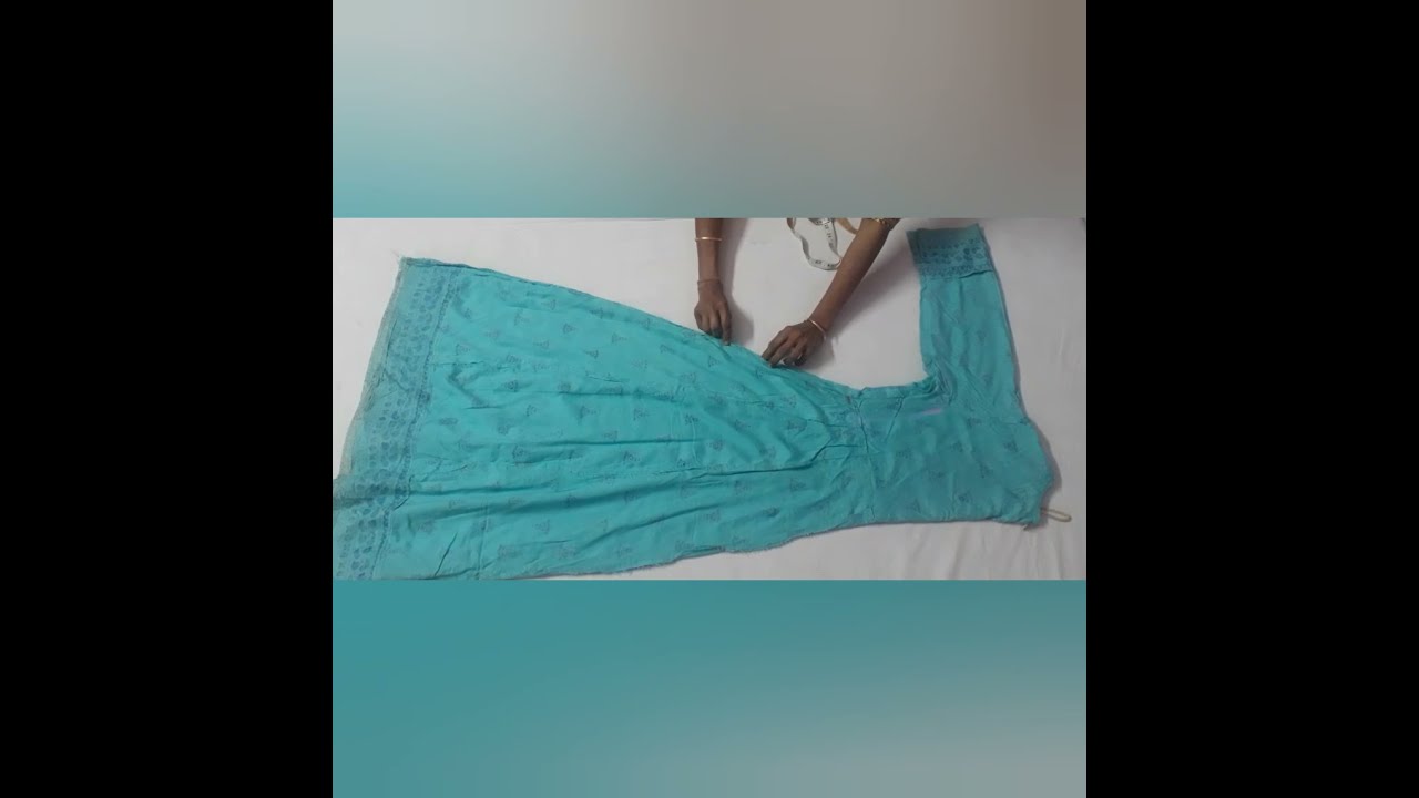 Readymade Kalidar kurti alteration|Easy klalidar kurti alteration at home without cutting...