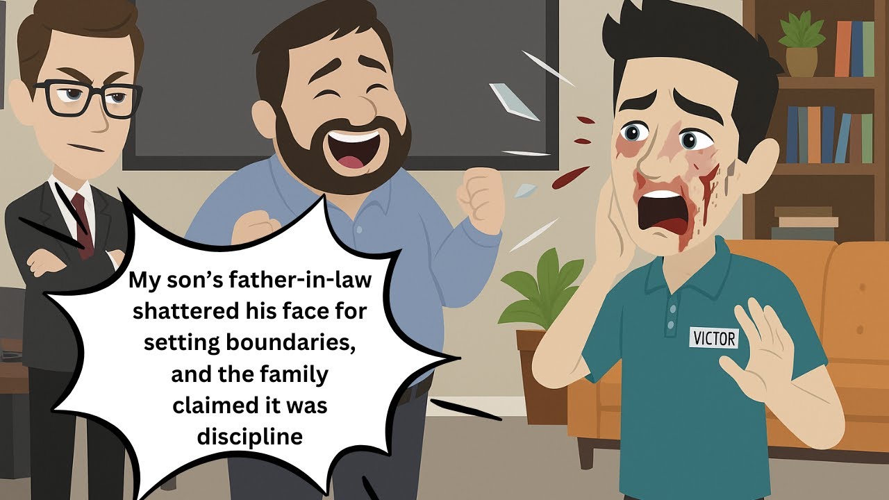 My son’s father-in-law shattered his face for setting boundaries, and the family claimed it was...