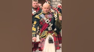 Black Watch Pipes and Drums 3 SCOTS come to Edinburgh #shorts #army #scotland #pipeband