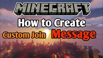 √ How to Create Custom Join in Minecraft 1.14 - 1.15