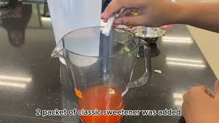 Beverage Technology Experiment 5: Sweetener Comparison