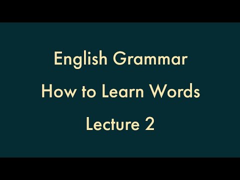 English Grammar | How to Learn Words Lecture 2 | Office Holder - YouTube