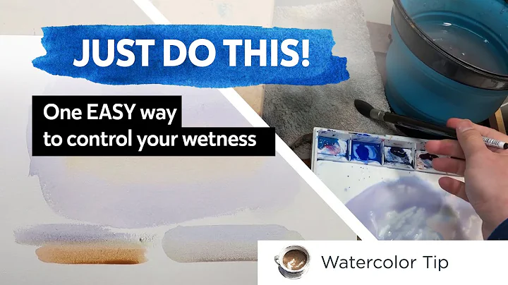 Watercolor Tip -  one EASY way to control your wet...