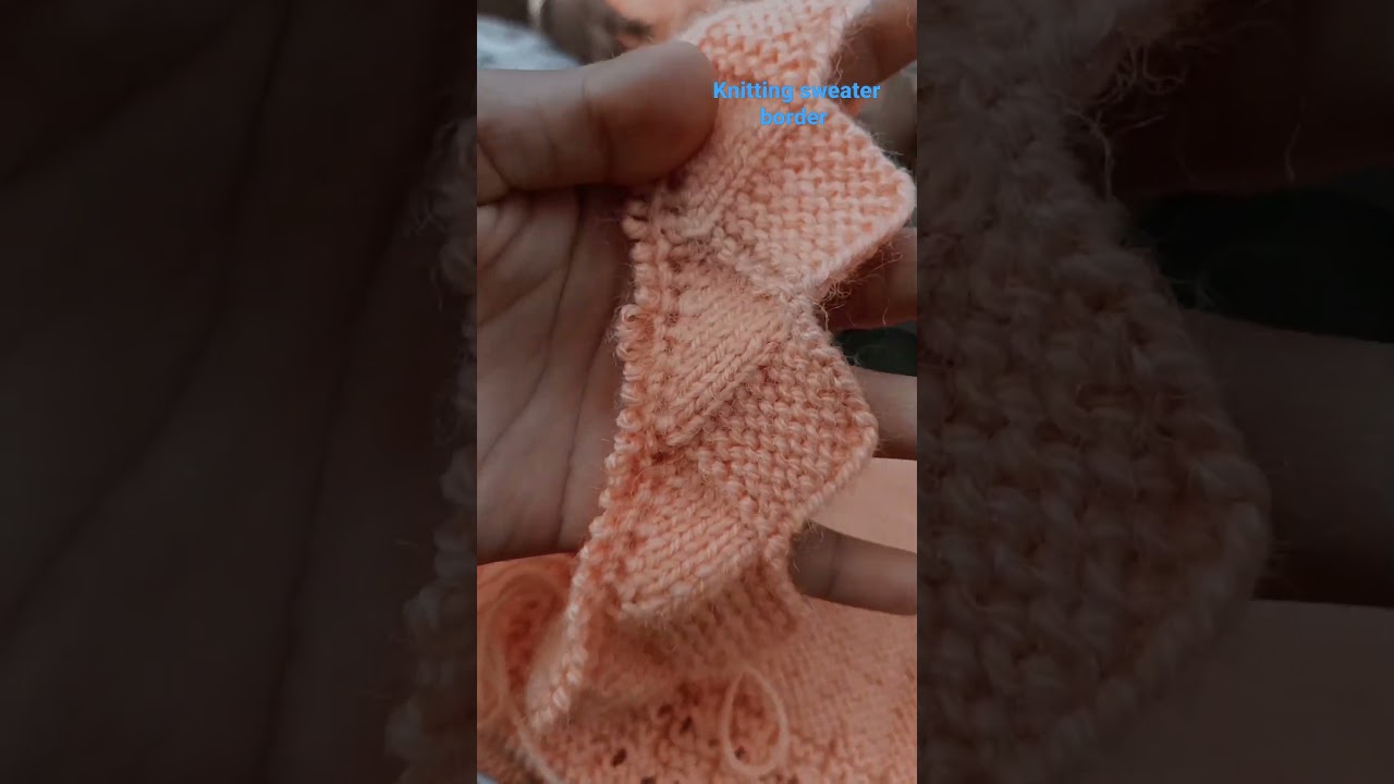 my knitting sweater border 💯