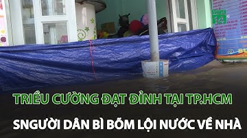 Triều cường đạt đỉnh, người dân TP.HCM bì bõm lội nước về nhà | VTC14