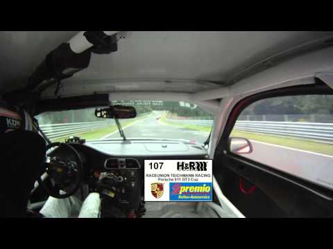 Onboard Raceunion Teichmann Racing Porsche 911 GT3 Cup - VLN Lauf 7 2012