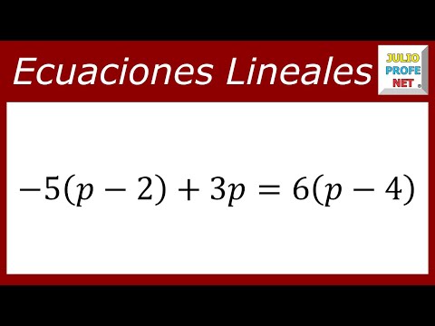 Ecuación de primer grado con una incógnita-Linear equation with one variable