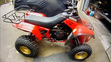1987 ATV Yamaha Warrior 350 / Just Clicks Will Not Crank / Starter Replacement