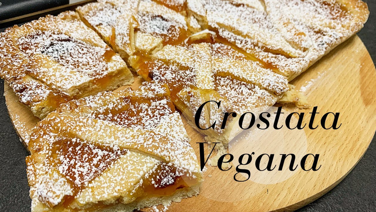 Crostata Vegana all'Albicocca, Senza Uova e Senza Latte con Frolla Perfetta, non si Sbriciola!