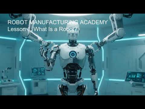 What Is a Robot? 🤖 | Robotics for Beginners | Lesson 1 | Robot Manufacturing Academy