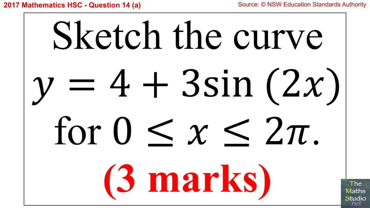 2017 Maths 2u HSC Q14a Sketch Curve Y 4 3sin 2x By Considering Order 2017-maths-2u-hsc-q14a-sketch-curve-y-4-3sin-2x-by-considering-order