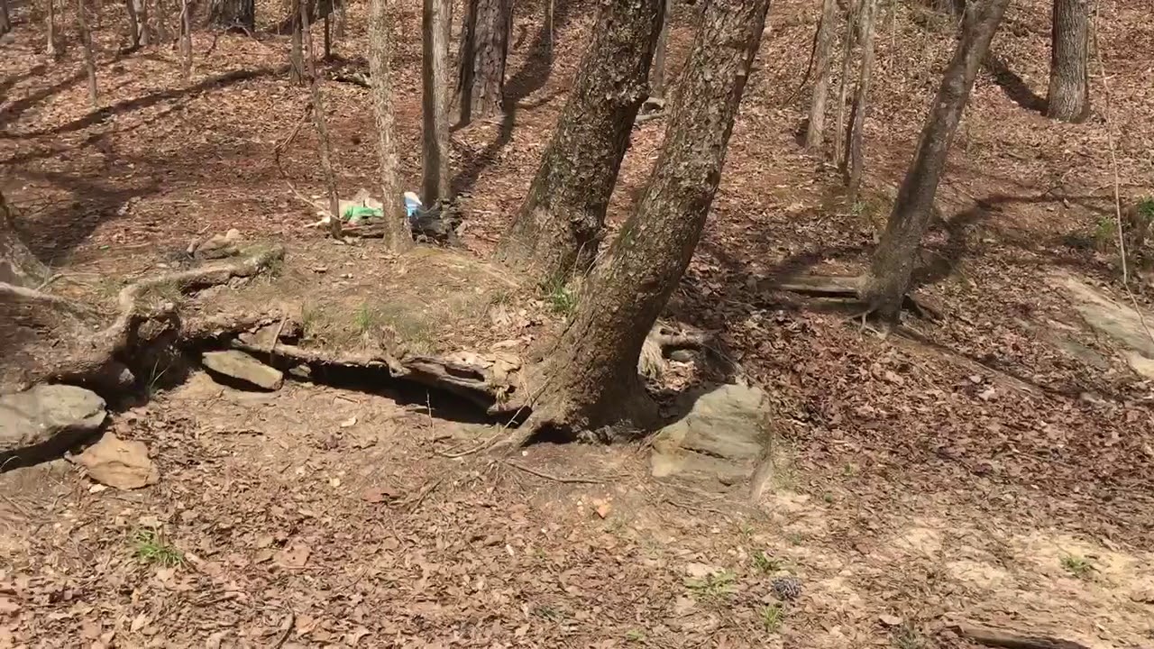 Lake Allatoona Waterfall low lake level April 2nd, 2018