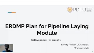 ERDMP For Pipeline Laying Module || CGD || Group 11