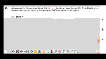 A box contains 11 cards numbered 1, 2,3,..11 What is the probability the number on the card is prime