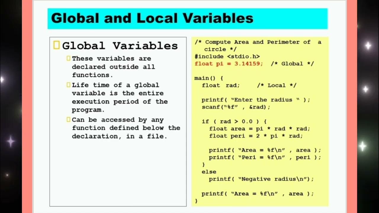 CS3251 UNIT 1 variable declaration in c - YouTube