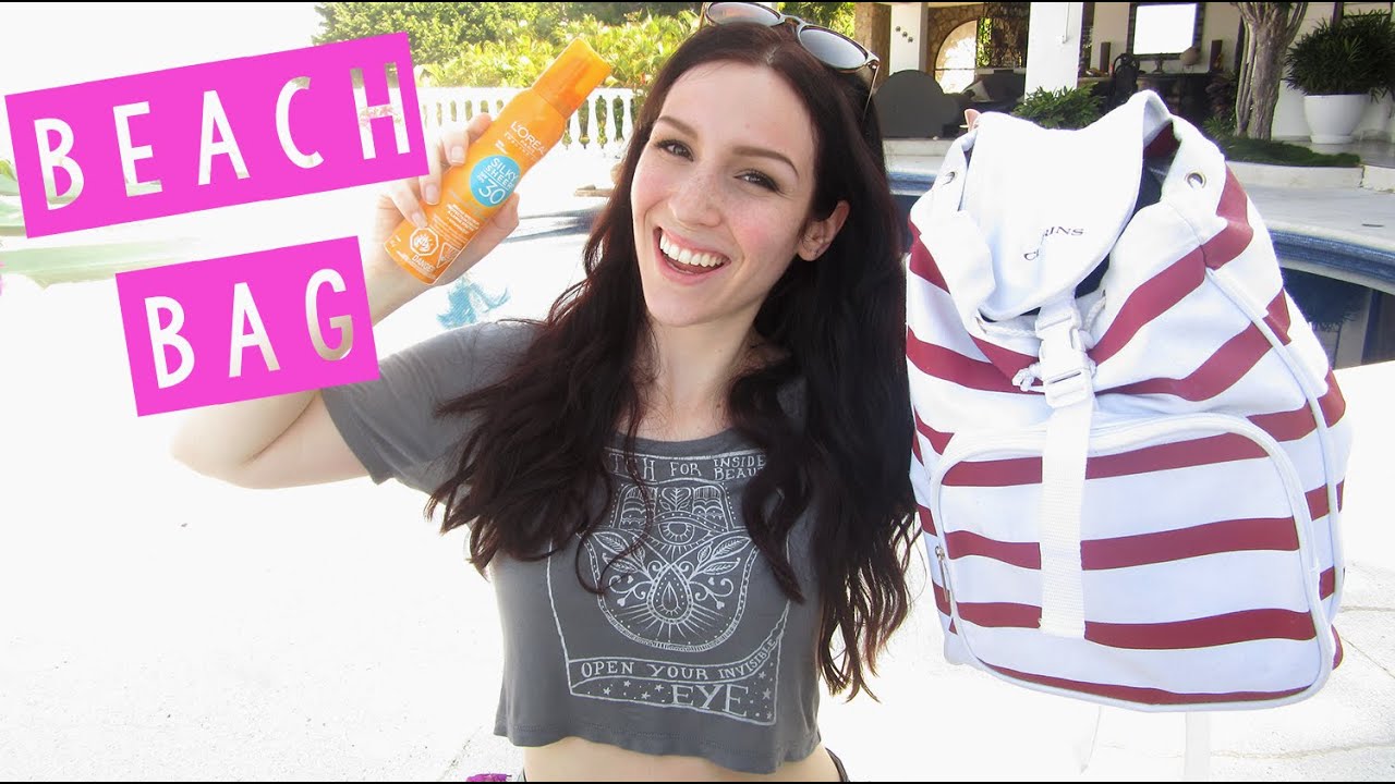 Ce qu'il y a dans mon sac de plage !
