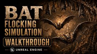 Realistic Bat Swarm in Unreal Engine | Bat Flocking System Walkthrough