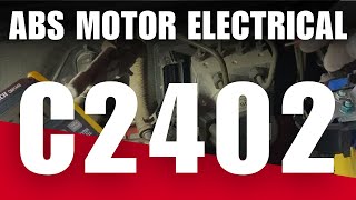 Test & Fix C2402 ABS Motor Electrical Fault Code #brake #abs #esp