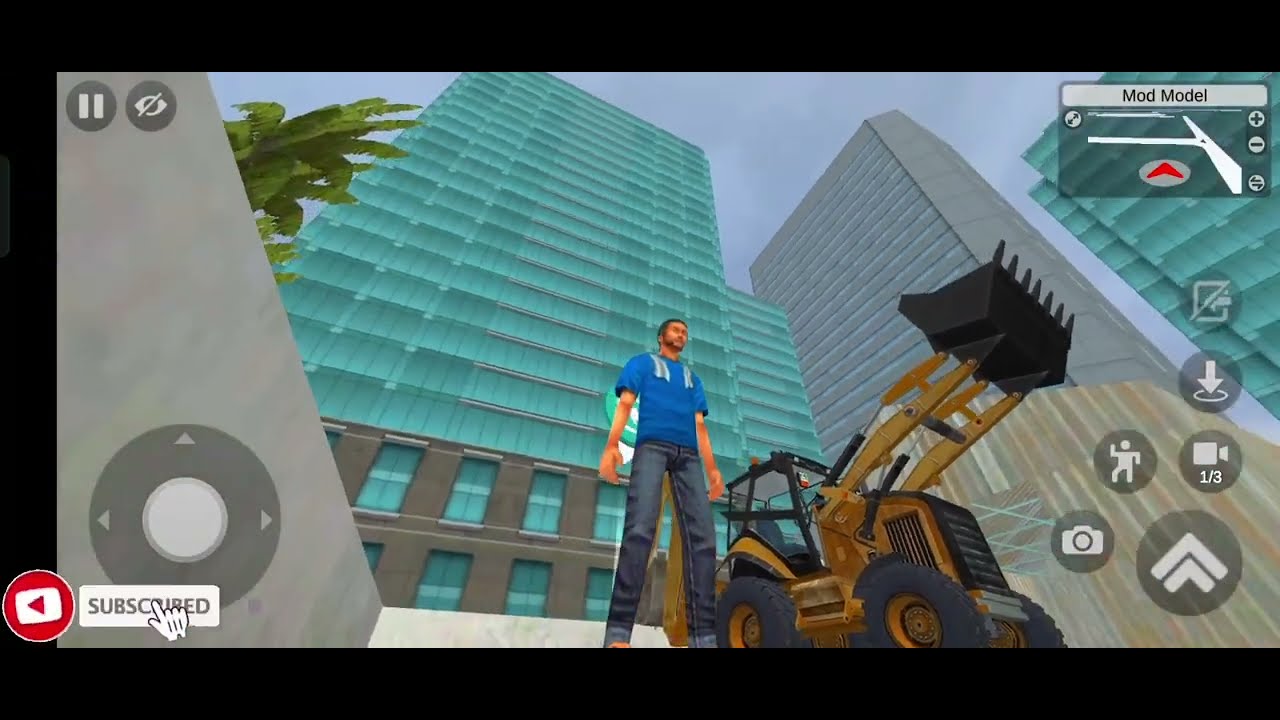 JCB BULDOZER IN SPPED BREAKER MAP MOD BUS SIMULATOR INDONESIA GAMEPLAY VIDEO 