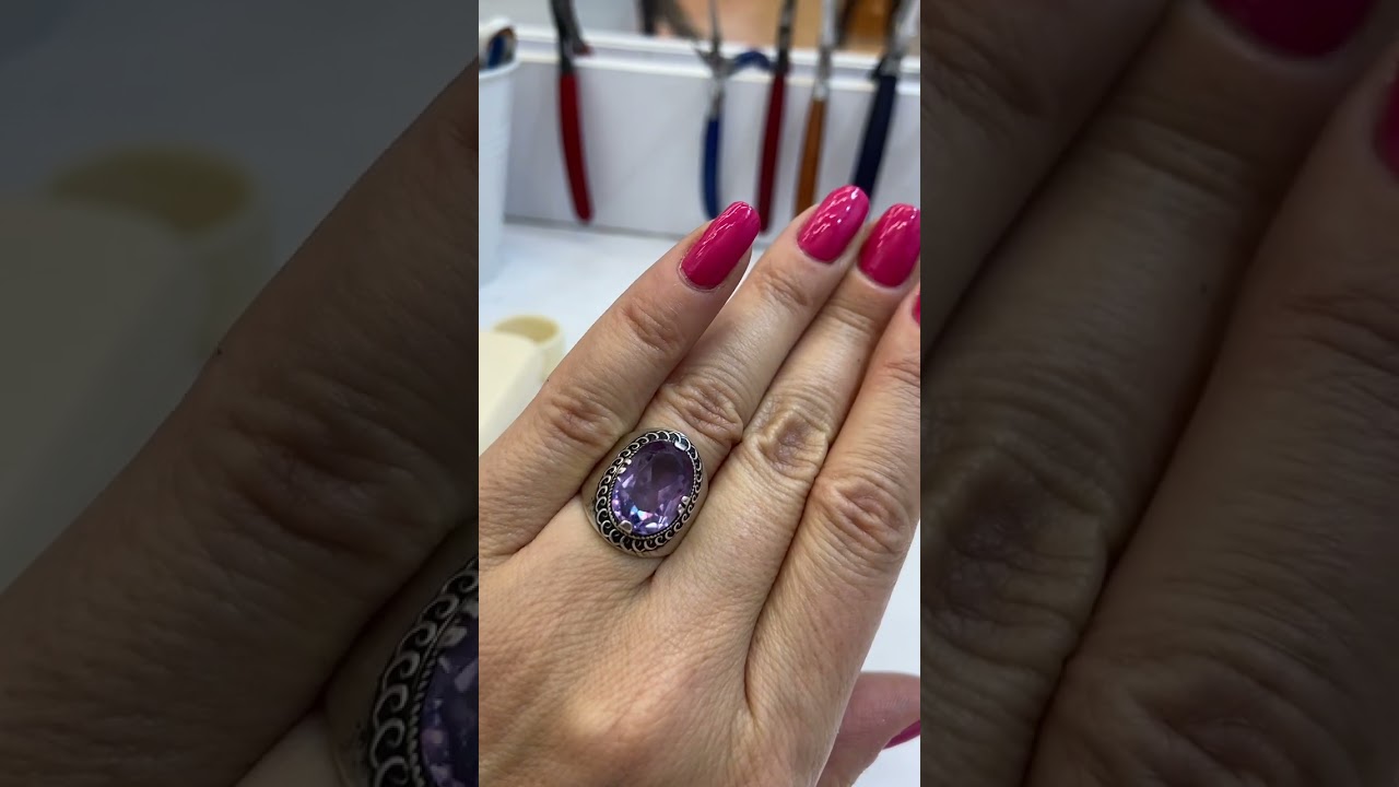 Камень Александрит.Натуральный и выращенный .Мое семейное кольцо с Александритом.