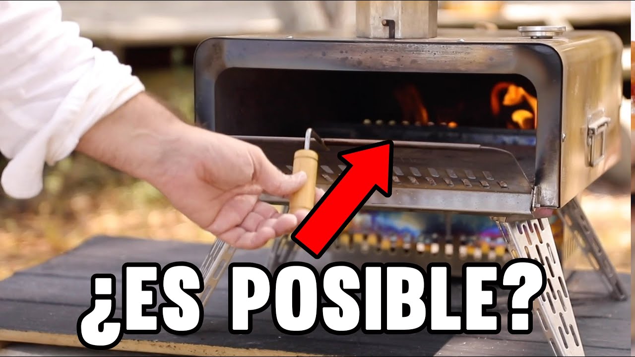 PIZZAS EN HORNO A LEÑA PORTÁTIL - YouTube