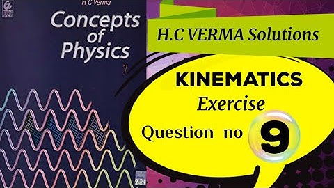 H.C Verma solutions  || kinematics || 9.Figure (3-E4) shows the graph of the x-coordinate of a