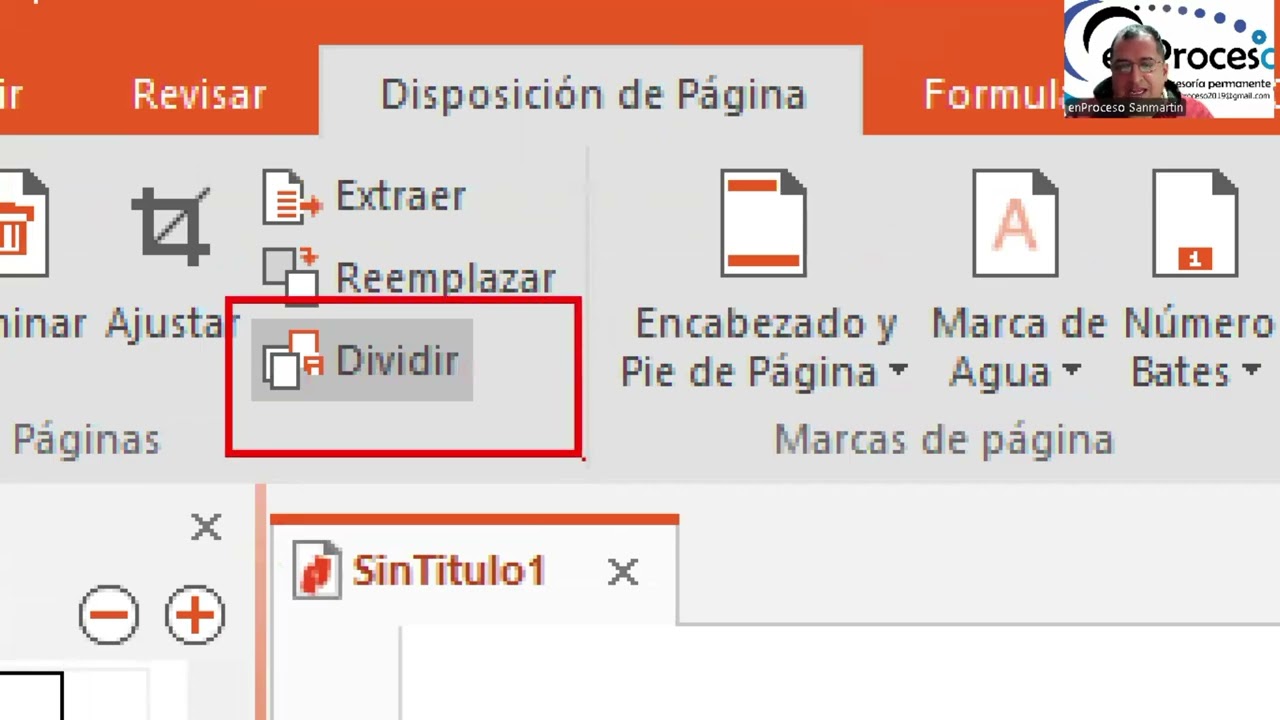 Nitro Pro dividir un documento en varios archivos.