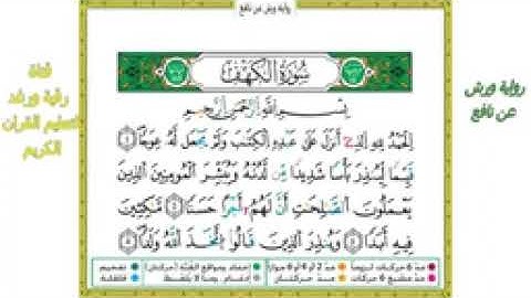 سورة الكهف بالحدر من الاية 1 الى الاية 16 رواية ورش عن نافع تلاوة سارة الهب_144p