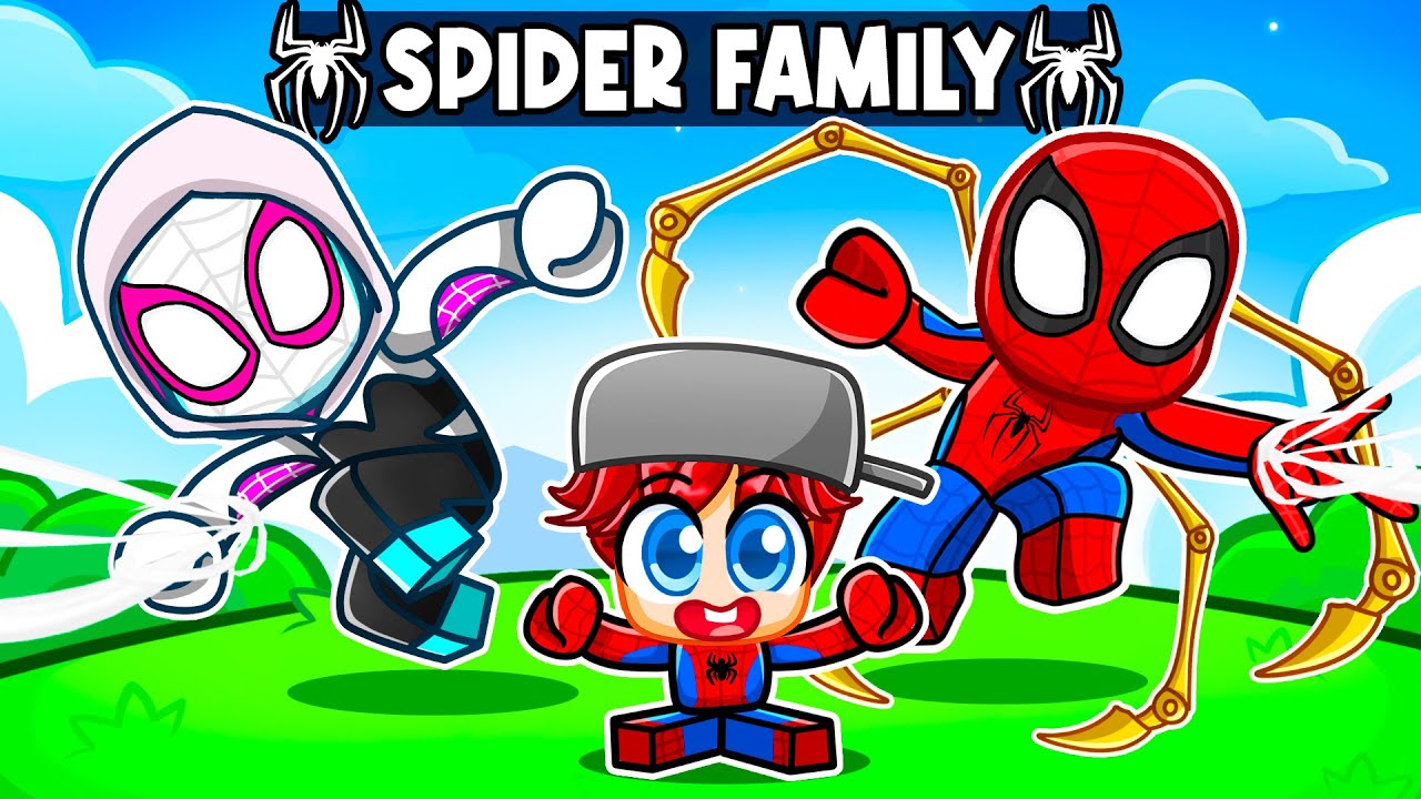 Adopted By SPIDERMAN Family in Roblox!