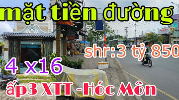 Bán nhà mặt tiền đường thông ,ấp3 xuân Thới Thượng Hóc Môn #bannhahocmon