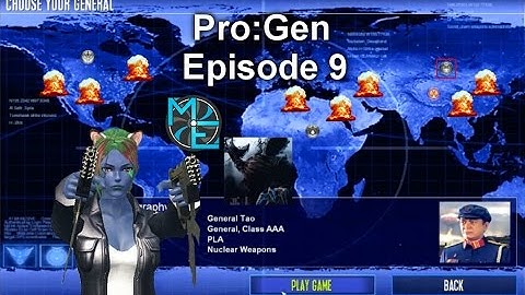 Command & Conquer Zero Hour: Pro:Gen Mod - Nuclear General 9 (Co-Commentary)