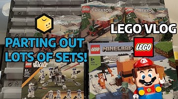 Parting out lots of sets! | LEGO Vlog #4 | Starting a Bricklink store in 2023