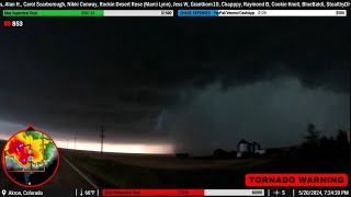 Destructive Supercell in NE Colorado (5/20/24) - (Live Storm Chase Archive)