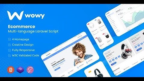 Wowy v1.30.9 - Multi-language Laravel eCommerce Script - nulled