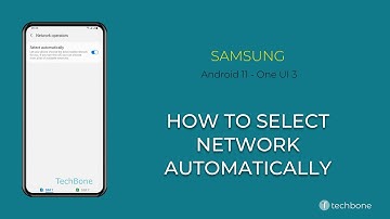 How to Select network automatically - Samsung [Android 11 - One UI 3]