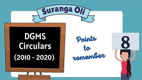 Points to remember | DGMS Circular 2010 to 2020 | Set - 8 | Suranga Oli
