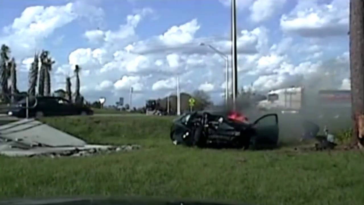 Police Dash Cam shows Polk chase ends in Fatal Crash - YouTube
