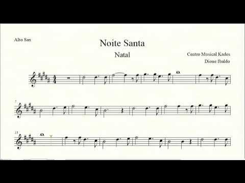 Natal - NOITE SANTA - ( Notas musicais, letra, acordes, karaoke ) 