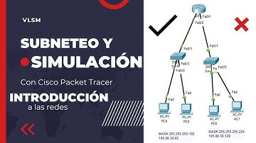 ✅ Subneteo VLSM y simulación en CiscoPacketTracer #1 📹 | Muy Facil | 👍