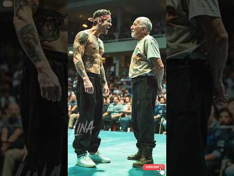 Young Cocky Fighter LAUGHED at an Old Man War Veteran 🫡 Big Mistake 👊 Paid the Price #fight #shorts
