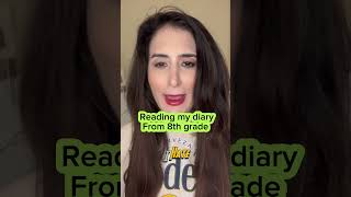 Reading my 8th grade millennial diary