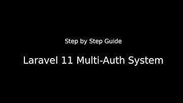 Laravel 11 - Complete  Multi Auth System