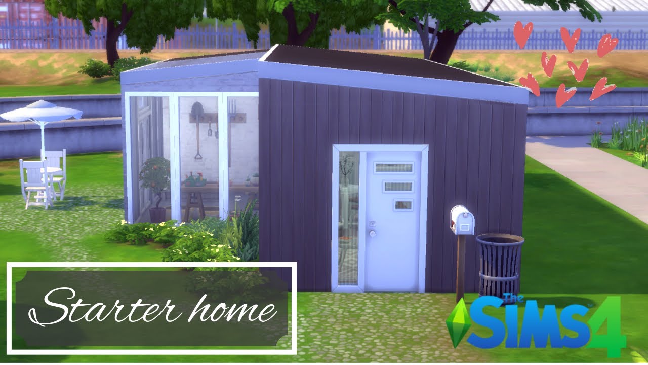Modern Tiny Home with Green House under 20K | The Sims 4 Speed Build ...