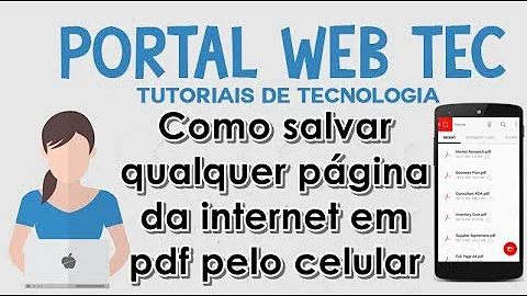 Como salvar uma página em PDF no celular?