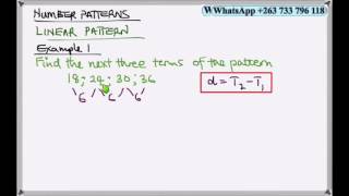 Number Patterns Grade 11 #Matric Level