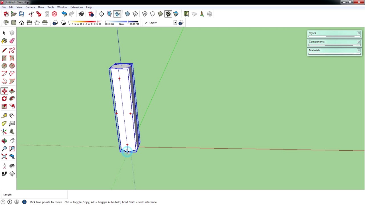 คําสั่ง copy dos  2022 Update  SketchUp - การ copy ชิ้นงานหลายๆชิ้น ให้ได้ระยะห่างเท่ากัน