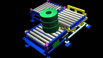 ANIMATION OF CONVEYOR TURNTABLE created in Autodesk Inventor