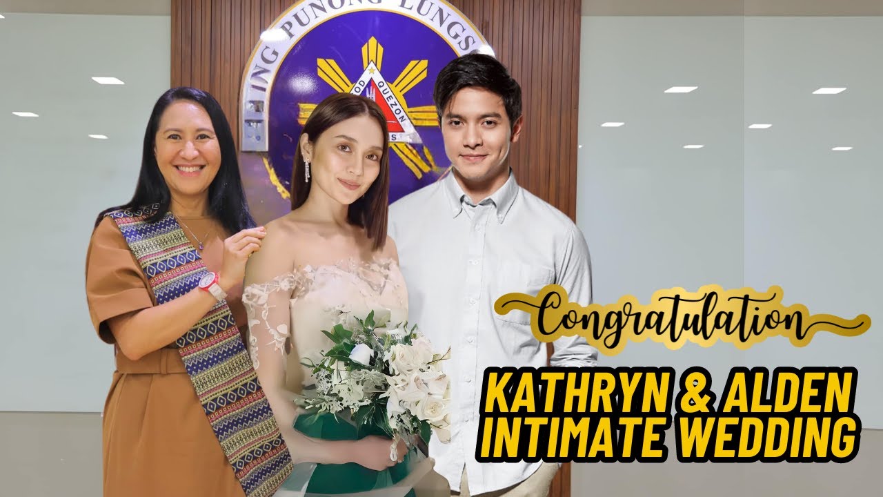 🔴CONGRATS! PRIBADONG KASAL nina ALDEN RICHARDS at KATHRYN BERNARDO, ISINAGAWA sa QUEZON CITY HALL! 🔴