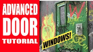 TUTORIAL: ADVANCED Door ( with Real Window ) for Dioramas / Miniatures