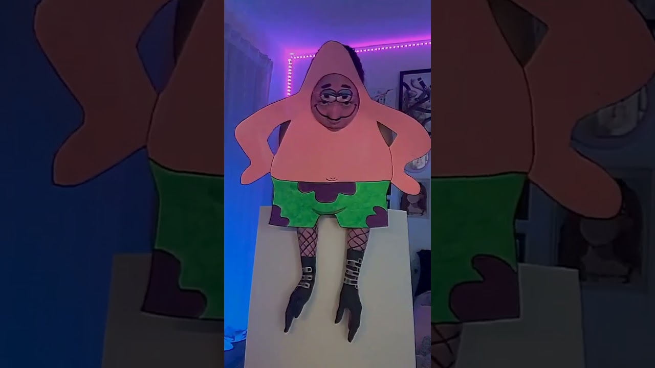 Patrick Star cosplay transformation